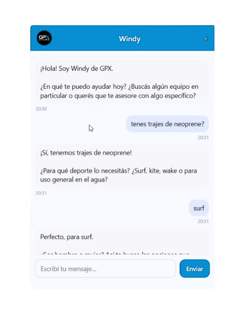 Chatbot de ventas y atención al cliente - Nobu