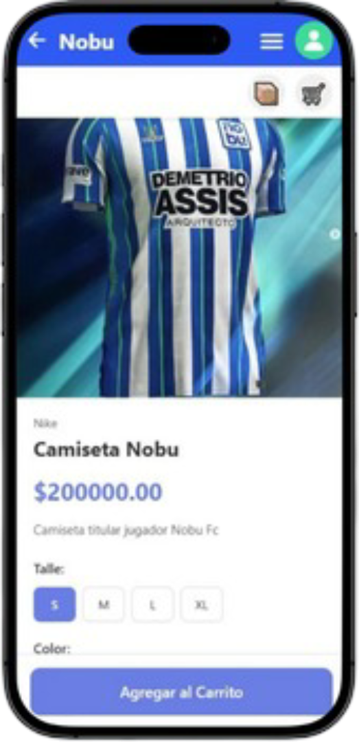 App móvil para clientes - Nobu