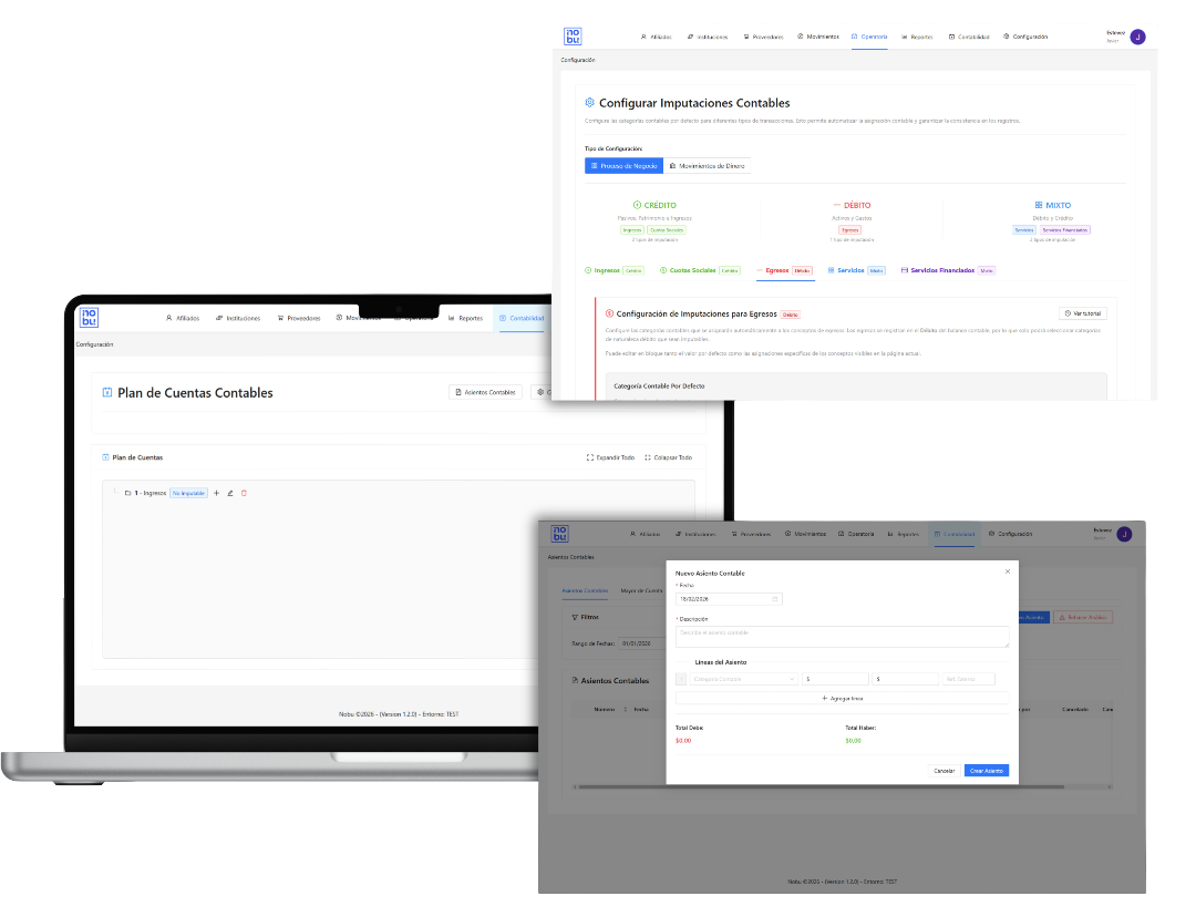 Contabilidad y reportes - Nobu