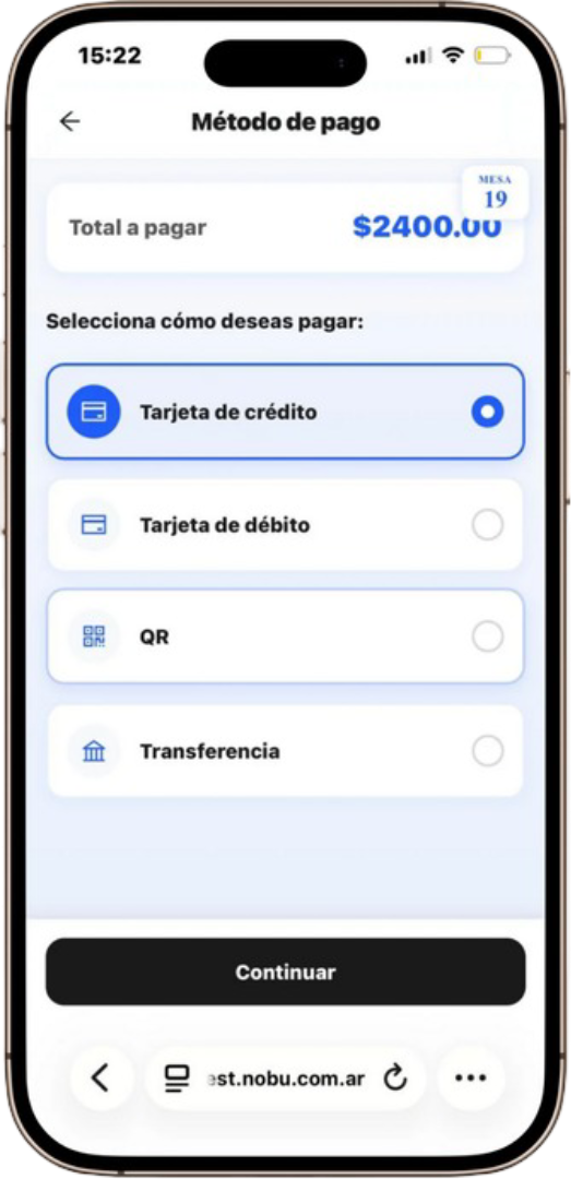 Pagos y cobros en Bar Management